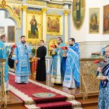 Епископ Серафим принял участие в соборном архиерейском богослужении в Жировичской обители