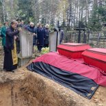 Состоялась панихида на месте перезахоронения советских солдатов, погибших в Великой Отечественной войне