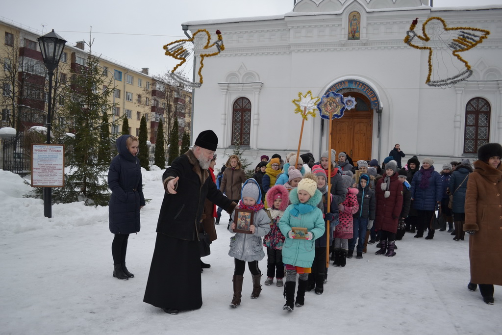 15 января- Рождественский городок в воскресной школе Георгиевского храма