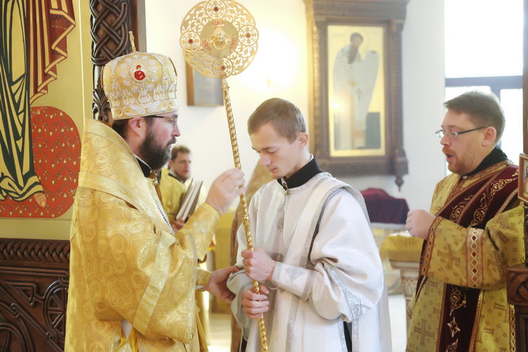 Воскресная Божественная литургия и диаконская хиротония в Никольском кафедральном соборе г. Бобруйска