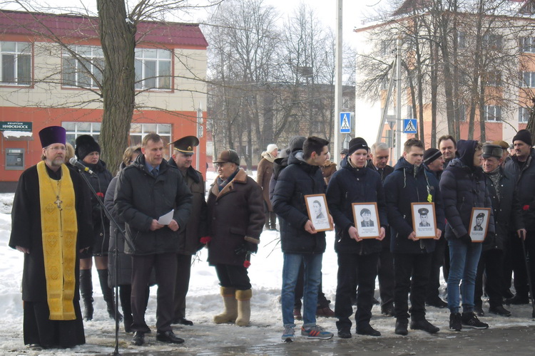Настоятель Благовещенского прихода г. Кличева принял участие в митинге «Память жива»