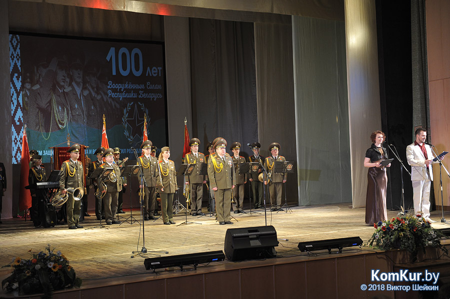 Поздравления защитников Отечества прошли в Бобруйске