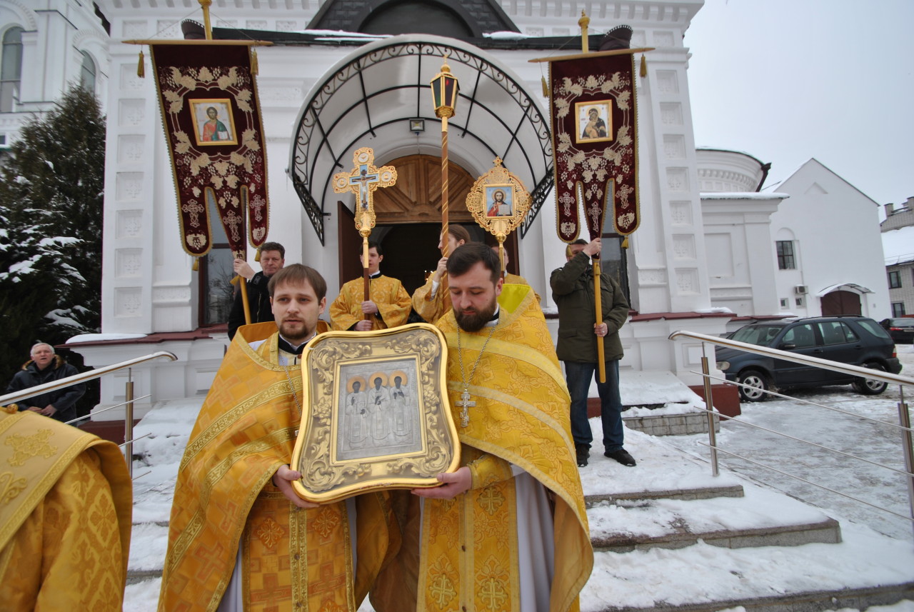 Епископ Серафим принял участие в престольных торжествах Трехсвятительского кафедрального собора г. Могилева