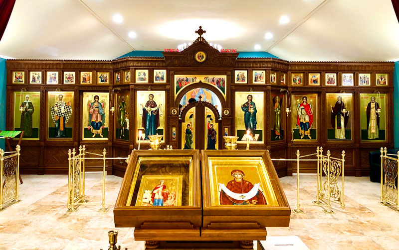 В день памяти великомученицы Варвары епископ Серафим совершил Божественную литургию в домовом храме Центра «Покрова» города Бобруйска