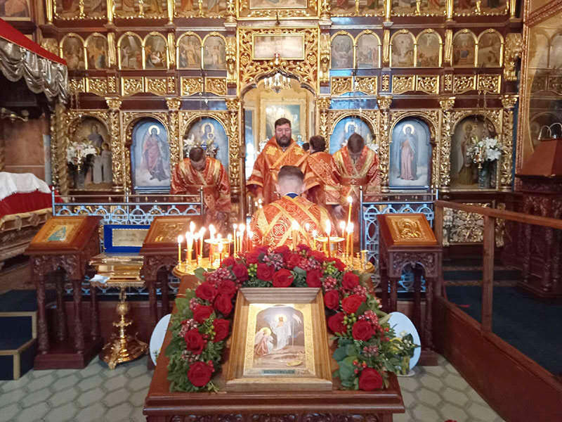 В Николо-Софийском храме г. Бобруйска епископ Серафим совершил Великую вечерню