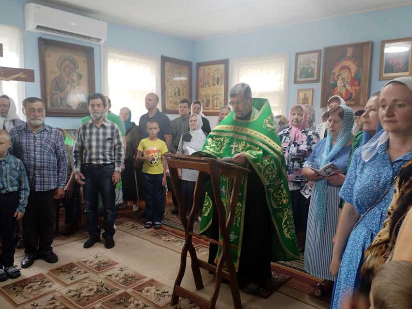 В храме «Спорительница хлебов» г. Кировска состоялся молебен прп. Гавриилу (Ургебадзе)