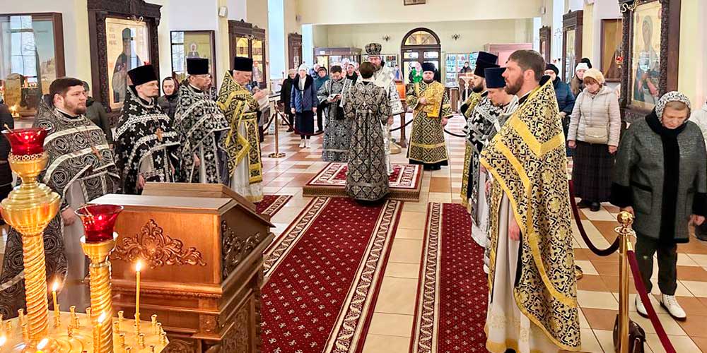 Литургия Преждеосвященных Даров в Никольском кафедральном соборе г. Бобруйска