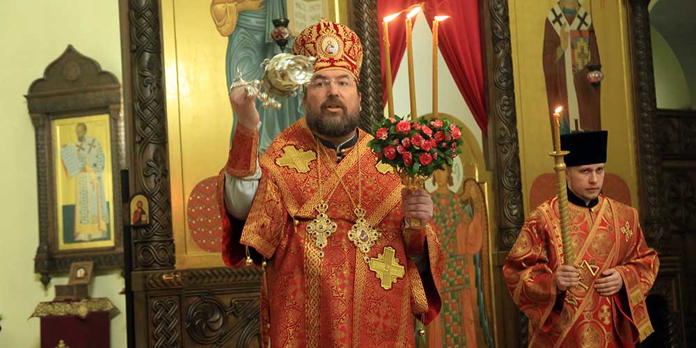 Пасхальная утреня и Божественная литургия в Никольском кафедральном соборе г. Бобруйска