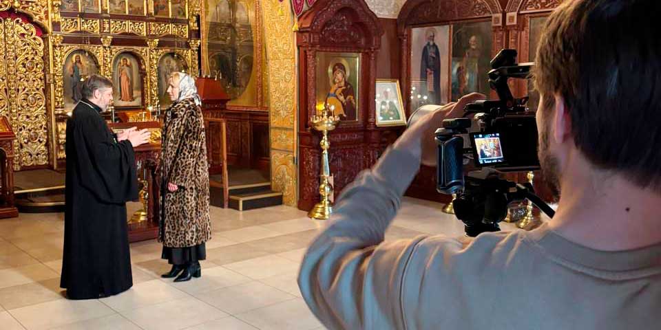 В Николо-Софийском храме снимали видеосюжет